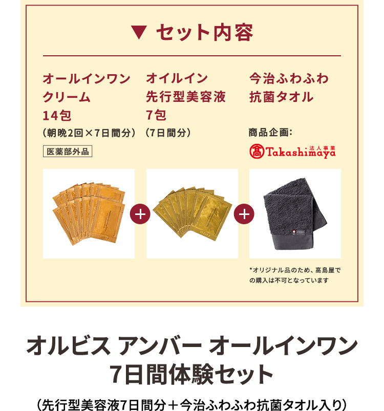 お試しの体験セットの内容